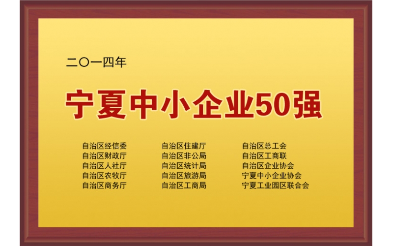 寧夏中小企業(yè)50強